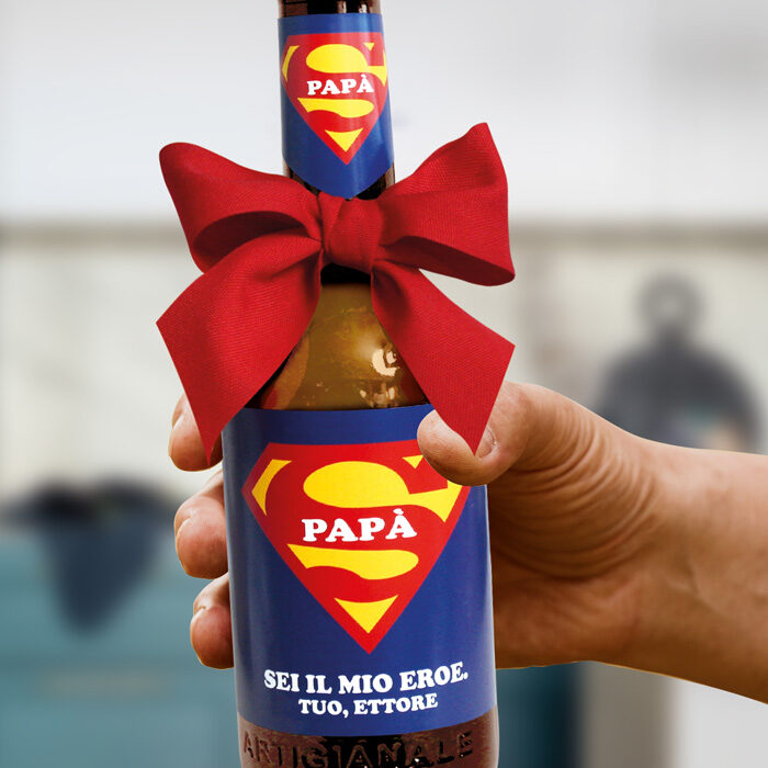 bottiglia-birra-personalizzata-superman-super-eroe-festa-del-papa