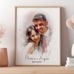 illustrazione-acquerello-sposi-anniversario-stampa