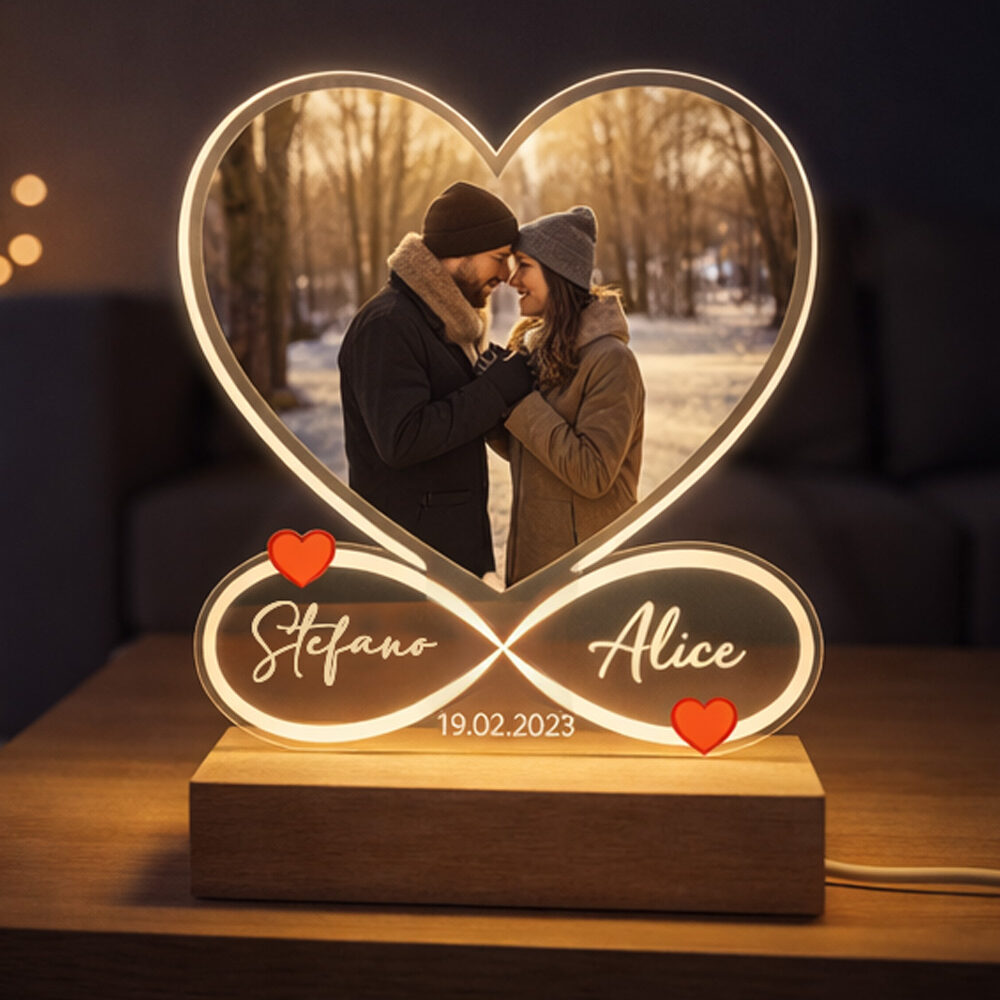 Lampada Personalizzata Regalo San Valentino Anniversario Infinito02