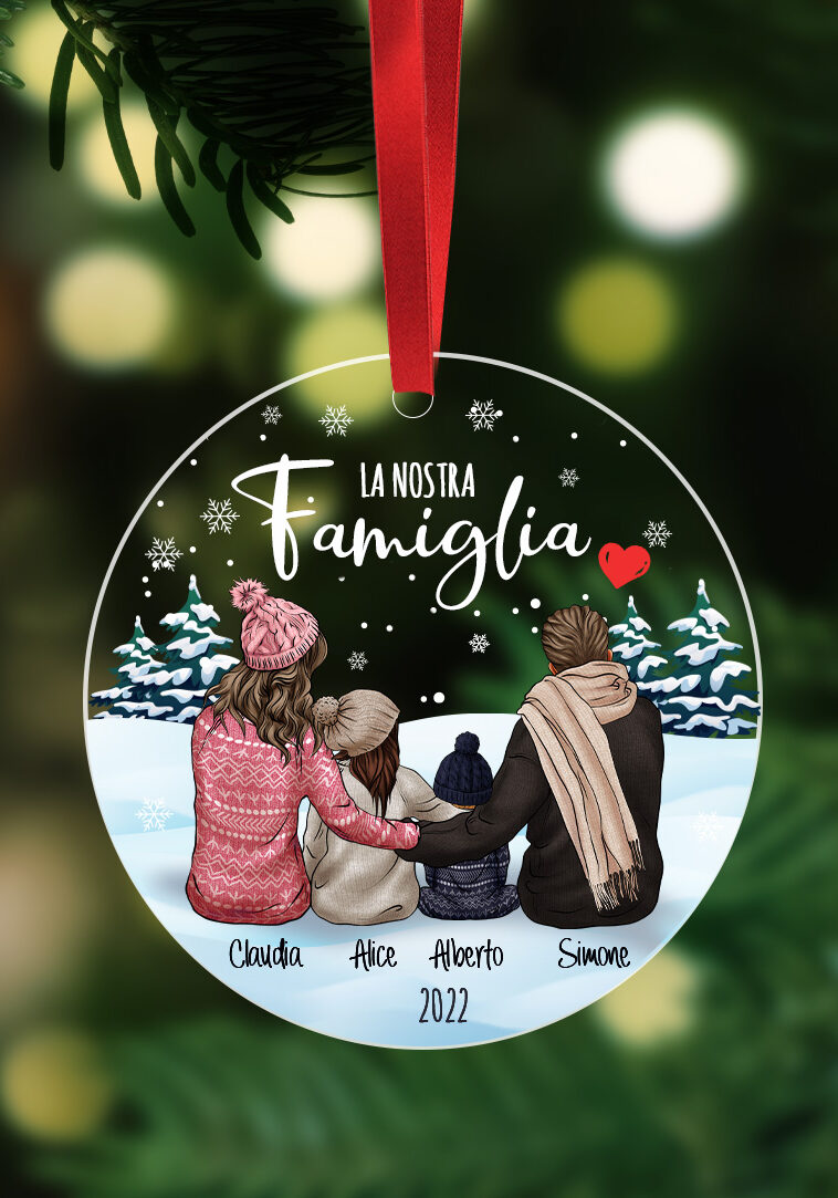 pallina-plexi-trasparente-NATALE-FAMIGLIA-RITRATTO-ILLUSTRATO