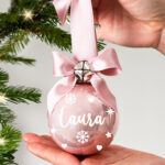 pallina-rosa-personalizzata-nome-stelline-vetro-regalo