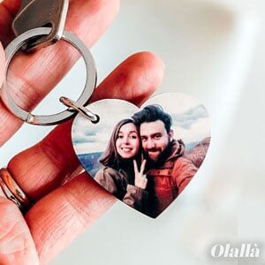 Portachiavi Cuore Foto Personalizzato Legno24 300x300 1