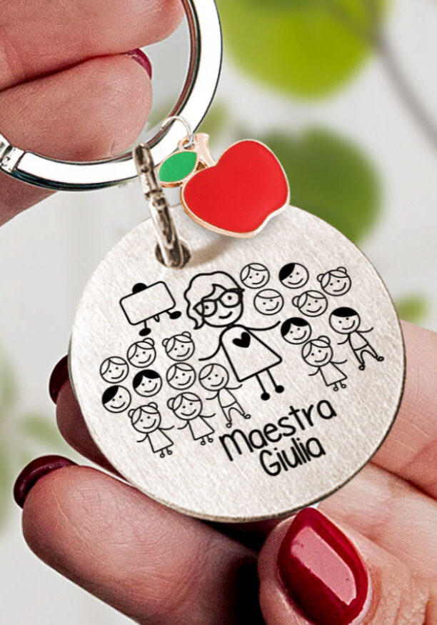 portachiavi-persoanlizzato-acciaio-regalo-maestra