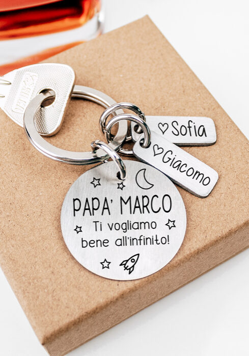 portachiavi-tondo-targhette-personalizzato-papa-figli