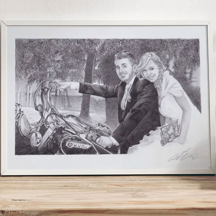 ritratto-personalizzato-matita-matrimonio-regalo