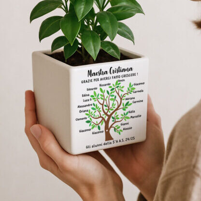 Vaso Albero Della Vita Regalo Maestre Personalizzato Olalla2522514633